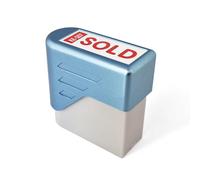 Sold Rubber Stamp Self Inking Bold Red Ink Text Business Office Self Stationery Inking Kit Document