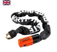 Sold Secure Gold Bike Chain Lock - Robust 3FT Steel Security with Key Unlock