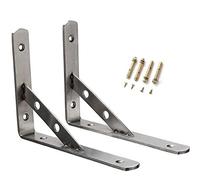 Sold Shelf Brackets 30 cm, Wall Mounted Floating Shelves Triangle Shelf Supports, 90 Degree Joint Right Angle Heavy Duty Corner Brace Bracke