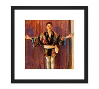 Soldan-Brofeldt Tora Costume Painting 8X8 Inch Square Wooden Framed Wall Art Print Picture with Mount Artery8 Black One Size