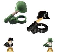 Soldat Salut Beer Bottles Helmet, Beer Bottle Stopper, Beer Helmet, Bottle Stopper Beer Bottles, Insect Protection Cover, Outdoor Drink Accessories, Standard Bottles Compatible (Black + Green)