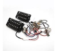 Solder-Free Guitar Humbucker Pickups,with Quick-Connect Terminals - for Gibson Les Paul Style Guitars，High-Output Bridge Pickup & Tone Upgrade Guitar Bridge Neck Pickups Replacement Parts (Black)