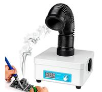 Solder Fume Extractor, 50m³/h Powerful Desktop Smoke Absorber with 3-Stage Filtration, 15W/30W Adjustable Speed Vacuum Fan with 360° Flexible Arm for Soldering & DIY 15W