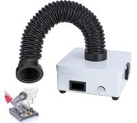 Solder Fume Extractor Adjustable Wind Fume Smoke Absorber, Solder Fume Extractor 3 Stage Filtration Strong Suction Power for ESD Soldering Station, Manual Welding