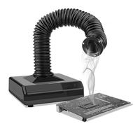 Solder Fume Extractor - Desktop Smoke Remover with LED Light for DIY Soldering and Electronics Repair Work