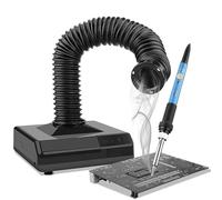 Solder Fume Extractor with LED Light, 55cm Hose Desktop Smoke Absorber, High Suction Dust Extractor for Soldering Station, Electronics Repair, Grinding & DIY Workshop