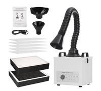 Solder Fume Extractor with Strong Suction, 200m³/h, 100W, 3-Stage Filtration System, Professional Smoke Absorption for Laser Engraving and Soldering