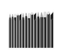 Solder Iron Tips, External-Heated Soldering Iron Tip 30W40W60W Welding Head Sharp Knife Black Gold Steel(Bb,30W 1PCS)