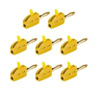 Solder Quick Connect Design Pack Of 8 Gold Plated Banana Connectors With A Focus On High Current Applications And Seamless Integration(Yellow)