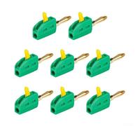 Solder Quick Connect Design Pack Of 8 Gold Plated Banana Connectors With A Focus On High Current Applications And Seamless Integration(Green)