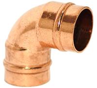 Solder Ring 22mm 90 Degree Equal Elbows - Packs of 3