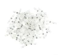 Solder Seal Heat Shrink Butt Wire Connectors Terminals, 100Pcs White Polyolefin Tubing with Tin Plated Copper Clamp, Waterproof Insulated Electrical Wire Splice for Marine