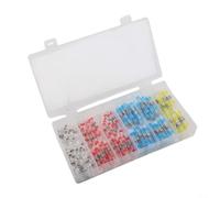 Solder Seal Wire Connectors 200pcs Heat Shrink Butt Splice Waterproof Electrical Terminals for Auto Marine Truck Cable Repair Assorted Sizes Kit