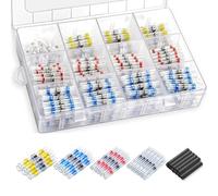Solder Seal Wire Connectors, 400 PCS Heat Shrink Connectors, Cable Connectors Waterproof Set, Wire Crimp Connectors kits for Automotive Marine Applications