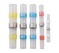 Solder Seal Wire Connectors Kit 120/200PCS Heat Shrink Butt Splice Terminals Waterproof Electrical Cable Joint for Marine Automotive Car Boat Truck Repair(200pcs)
