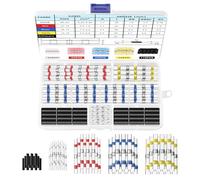 Solder Seal Wire Waterproof Heat Shrink Connectors 260 PCS Solderstick Connector Kit 26-10 AWG 5 Types Joints for Automotive Electrical Marine Vehicle Engineering Wires Cable Joint