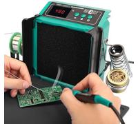 Solder Smoke Machine - 2-in-1 Soldering Smoke Smoker & Work Station with Adjustable Tilt Angle and Effective Suction Distance for DIY Soldering Projects