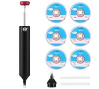 Solder Sucker Tool Kit Aluminium Alloy Powerful Desoldering Pump Set High Efficiency Desoldering Pump Remover Essential Accessory for Professional Welders for Circuit Board Digital Maintenance (Black)