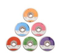 Solder Wick, 6pcs Desoldering Braid Copper Wire Remover for Electronics Repair, High Absorption Tin Sucker Strip Tool Kit, 1.5m Length Assorted Widths 1.0-3.5mm