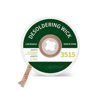Solder Wick, Desoldering Braid, Desoldering Wick, Solder Remover with Flux No-Clean Electronic Desoldering Copper Wire Braid Remover Desolder Soldering