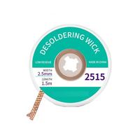 Solder Wick, Desoldering Braid, Desoldering Wick with Flux No-Clean Electronic Desoldering Copper Wire Braid Remover Desolder Soldering