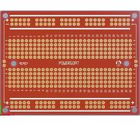 Solderable PCBBreadboard | 400 Tie-Point Prototype Board | Compatible with Arduino Nano, Pro Mini, NodeMCU | Permanent Projects | Durable FR4 | Double-Sided | 5 Pack | Red