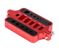 Soldering Aid Tool, Aluminium Alloy RC Connectors Soldering Aid for Adjustable Deans Plug Slot XT60 XT90 miniT Banana Plugs with Thermal Insulation Red