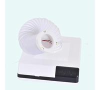 Soldering Fume Extractor, Dust Collection Filter, Desktop Welding Remove Smoke, with LED Light, for DIY Soldering, Electronics Repair Workshop （Black/White）,White