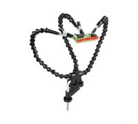 Soldering Helping Hand Tool 3-Jaw Flexible Metal Clamp(Black)