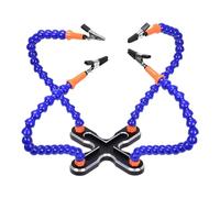 Soldering Helping Hands - 4 Arm Helping Hands Soldering Holder Tool, Third Hand Soldering Station, Electronics Repair Station Tool, Soldering Stand Kit, Precision Soldering Assistant | Aluminum