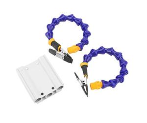 Soldering Helping Hands Flexible Arm Adjustable Angle Welding Tool with Aluminum Alloy Base Hobbyists ABS Material 25cm Length 2 4 6 Pieces Options (2PCS)