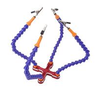 Soldering Helping Hands, Heavy Duty Third Hand Tools, Professional 4 Flexible Arms for Assembly for Modeling (Red)