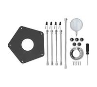 Soldering Holder with 3X HD Magnifier, Helping Hands PCB Holder, High Light Transmittance Universal Arm Magnifying Tool for Circuit Board Repair and Machining