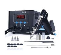 Soldering Hot Plate, 948 Suction Tin Gun Desoldering Station 90W with Auto Shutoff, Variable Precise Temperature ºC/°F Display, Sleep