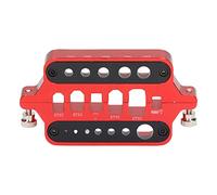Soldering Insulate Station Jig Robust Exquisite Workmanship Welding Jig for XT60 Banana Plug Connector Aluminum Alloy Material Red Black Silver