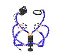 Soldering Iron Helping Holder Third Hand Flexible A Table Clamp Fixing Station Welding Tool Set with USB Fan & Magnifier & Wrench
