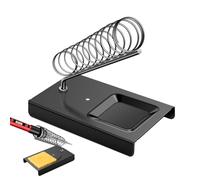 Soldering Iron Holder Stand - Heat-Resistant Metal Base with Brass Wool Tip Cleaner and Sponge | Stable Soldering Station for DIY Professionals | for Appliance Repair, Electronic Factory