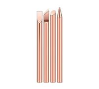 Soldering Iron Kit, 1/4Pcs External Heat Soldering Iron Tips 30w 40w 60w Non-Magnetic Pure Copper Welding Head(K C D B,60W)