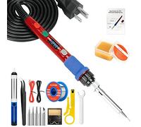 Soldering Iron Kit, 90W 110V LCD Digital Soldering Iron with Ceramic Heater, Adjustable Temperature Soldering Welding Iron Kit, Auto-sleep, Thermostatic Design