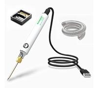 Soldering Iron Kit, HANDSKIT 8W Soldering Iron Welding Tools with Adjustable Temperature 300-450°C Soldering Kit with Solder Stand, Solder Wire