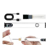 Soldering Iron Kit - USB Wire Burner with Digital Display, Adjustable Temperature Soldering Pen, 60W Fast Heating Rechargeable Iron Tool | El Repair Kit
