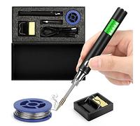 Soldering Iron Portable Soldering Iron Kit, Cordless Battery Powered USB-C Rechargeable Soldering Tools Small for Carry Fast Heating