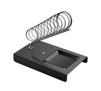 Soldering Iron Stand - All Metal Square Holder, Multi-Functional | Heavy Duty Cast Iron Base, Spring Support | Stable Welding Station, Desktop Solder Wire Rack, Appliance Repair Tool Accessory