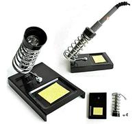 Soldering Iron Stand Metal Solder Iron Support Welding Station Holder Base + Sponge