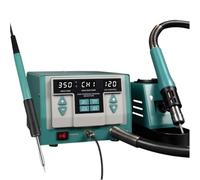 Soldering Iron Station, 1500W Intelligent Programming Kit, Adjustable Temperature 212-932°F, 1-120 Air Volume Levels, 128L/min Maximum, Ideal for Factory Use