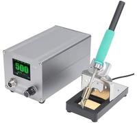 Soldering Iron Station Kit with Digital Display, 4 Temperature Settings, 3 Handle Types for Versatile Soldering and Cutting Tasks