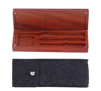 Soldering Iron Storage Wooden Box, Pine Wood Compact 7.6 x 2.6 x 1.1 Inch - CNC Processing, Heat Design, Portable for TS80P and More