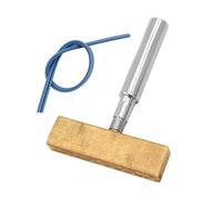 Soldering Iron T Shape Tip Head Spare Part Hot Press Tool for Repairing Soft Wires with Strip Tip 5.3x3.5cm