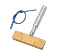 Soldering Iron T Shape Tip Head Spare Part Hot Press Tool for Repairing Soft Wires with Strip, Tip 5.3x3.5cm