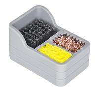 Soldering Iron Tip Cleaner - 7.8 x 5.2 x 4.5 cm, Silicone Sponge Kit | High Temperature Resistant Cleaning Tool, Steel and Copper Sponge Set for Removing Oxidation and Resids